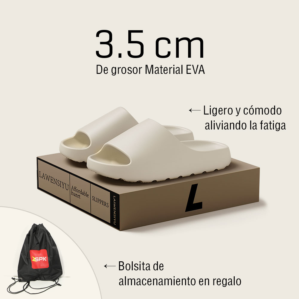 Sandalia+bolsa con spark logo Beige