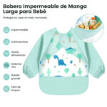 Babero Impermeable de Manga Larga para Bebé